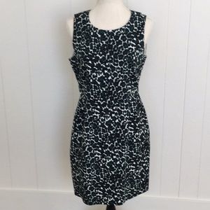 J Crew Green and black leopard print sheat…